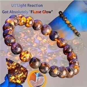 Flame Glow Power Crystal Stretch Bracelet